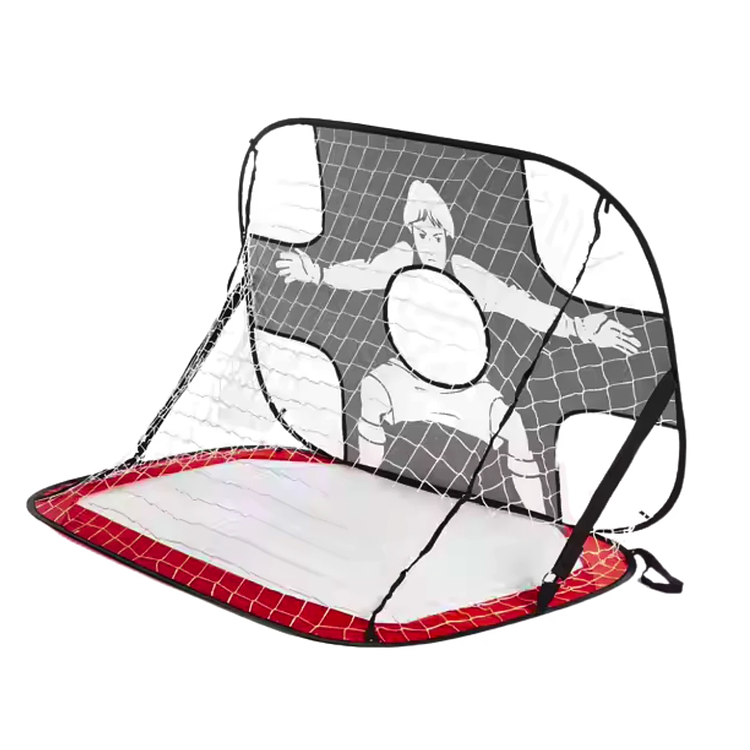 Arco plegable de futbol punteria con orificio 2