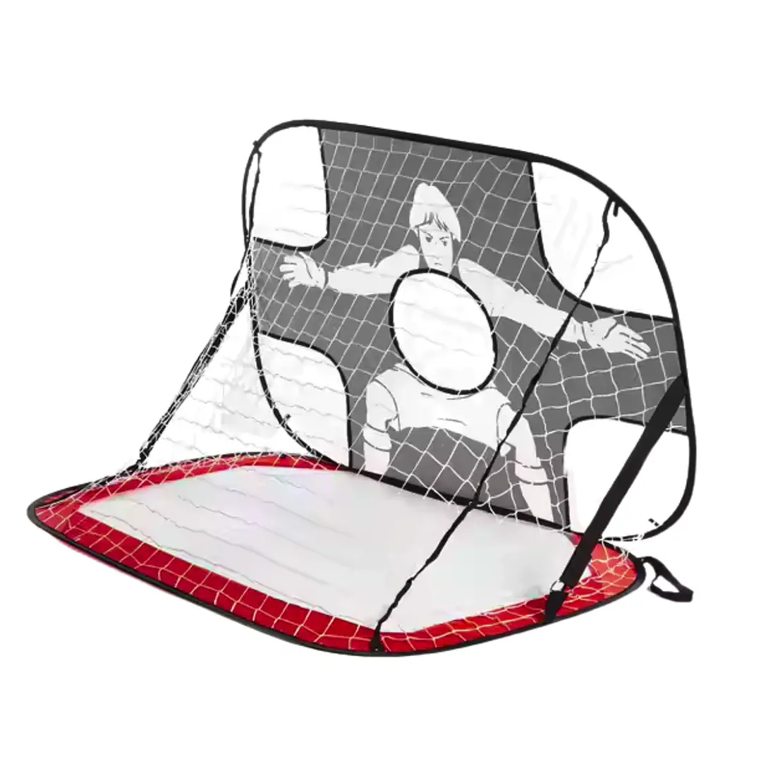 Arco plegable de futbol punteria con orificio 2