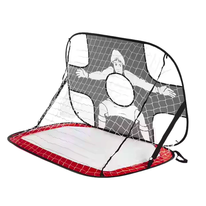 Arco plegable de futbol punteria con orificio 2
