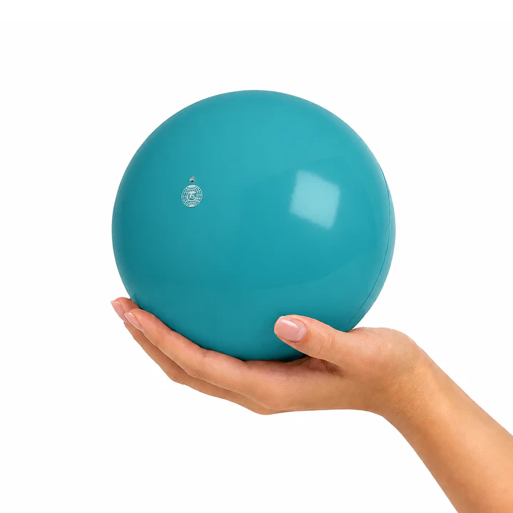 Balón liso de gimnasia rítmica TRIAL 42 Turquesa 2