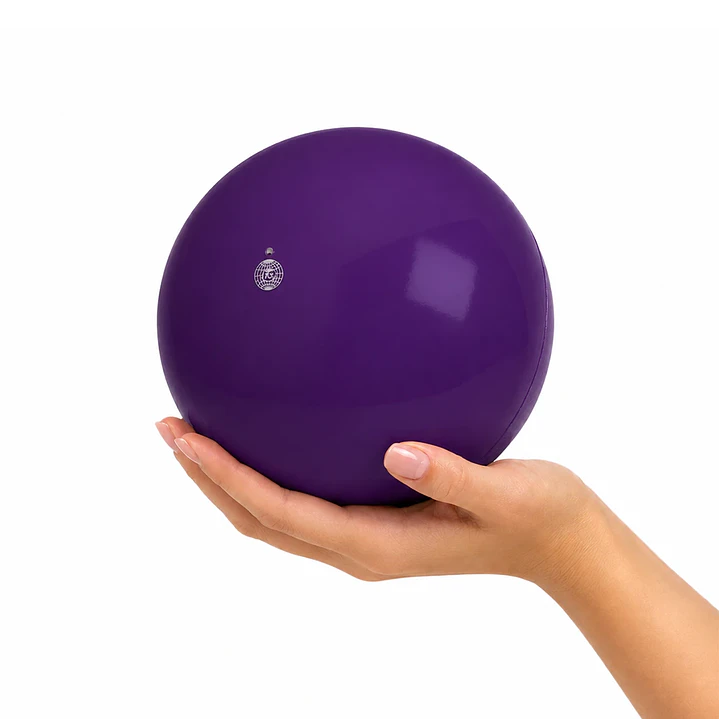 Balón liso de gimnasia rítmica TRIAL 42 Violeta 2
