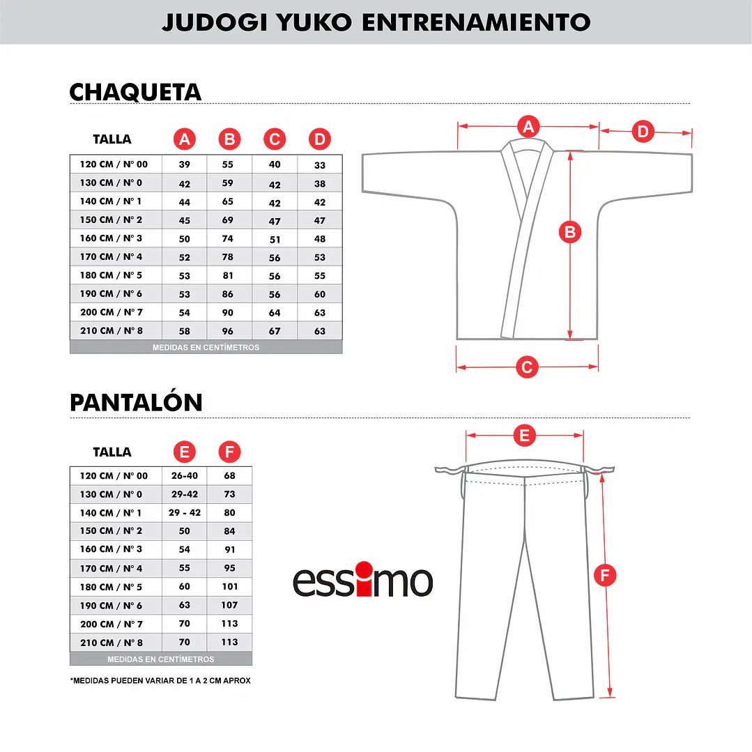 Judogi Yuko de entrenamiento blanco 480 g 4