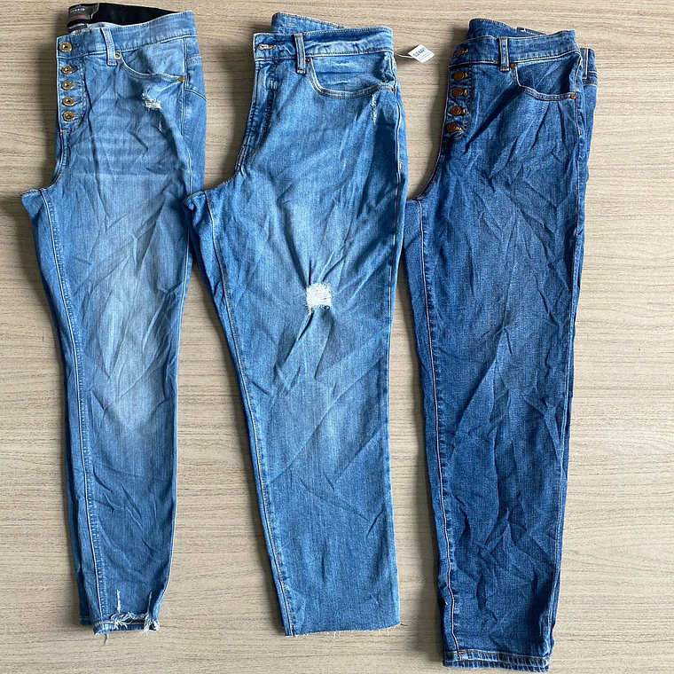 Saco Pantalon Jeans Mujer Regular 1