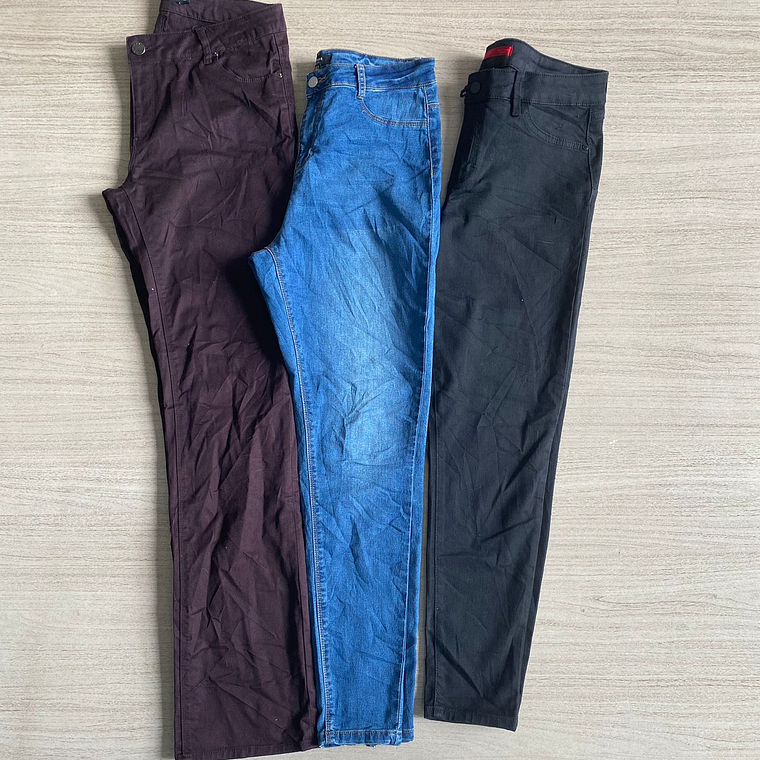 Saco Pantalon Jeans Mujer Regular 2