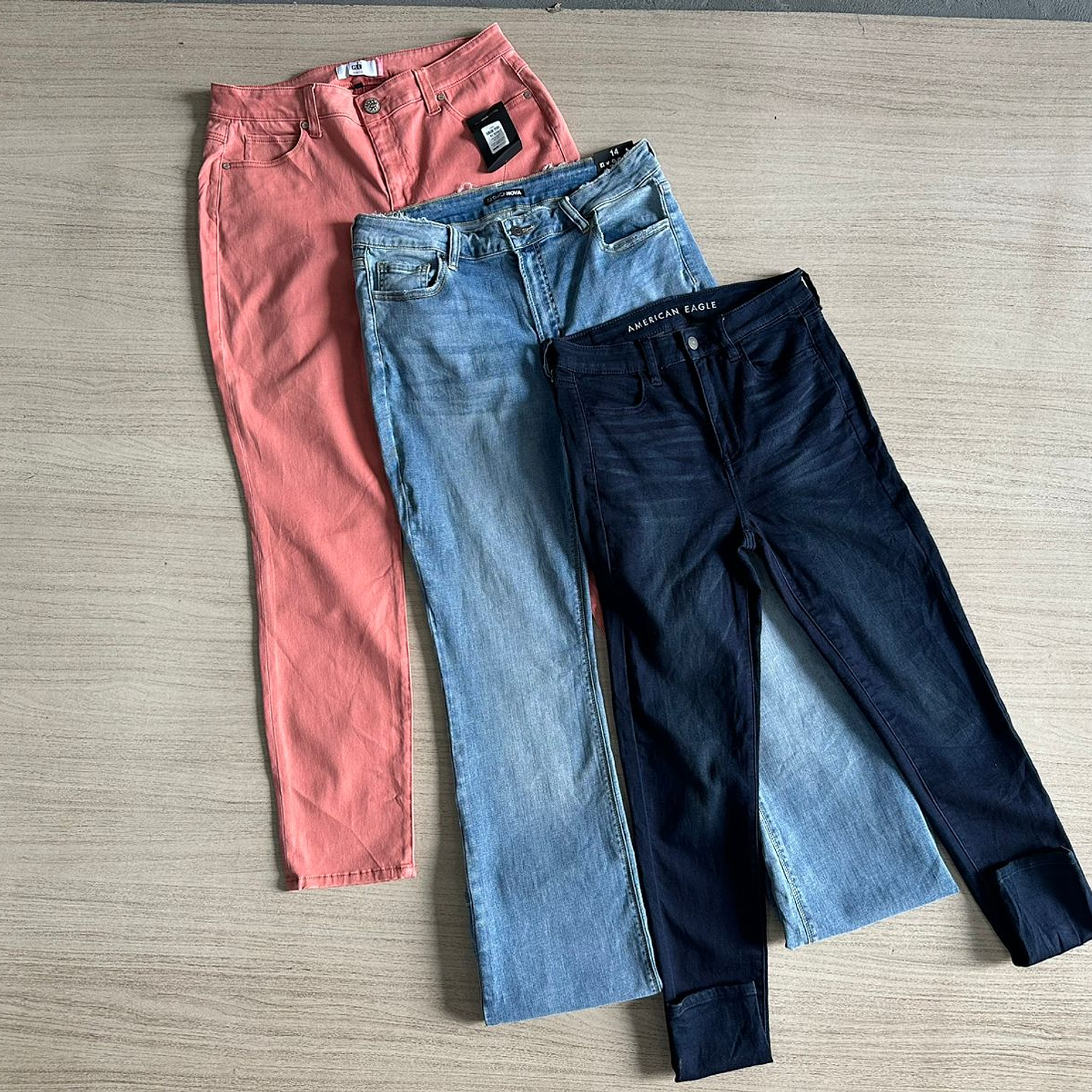 Saco Pantalon Jeans Mujer Regular 6