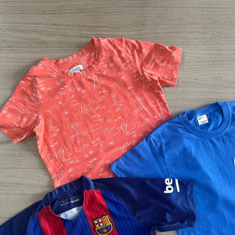 Fardo Polera Niño Manga Corta Segunda 8