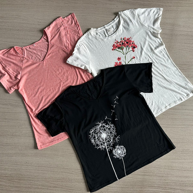 Fardo Polera Manga Corta Mujer Primera 3