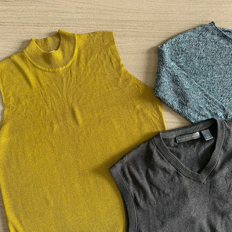 Saco Sweater Manga Corta/Sin Manga Regular 4