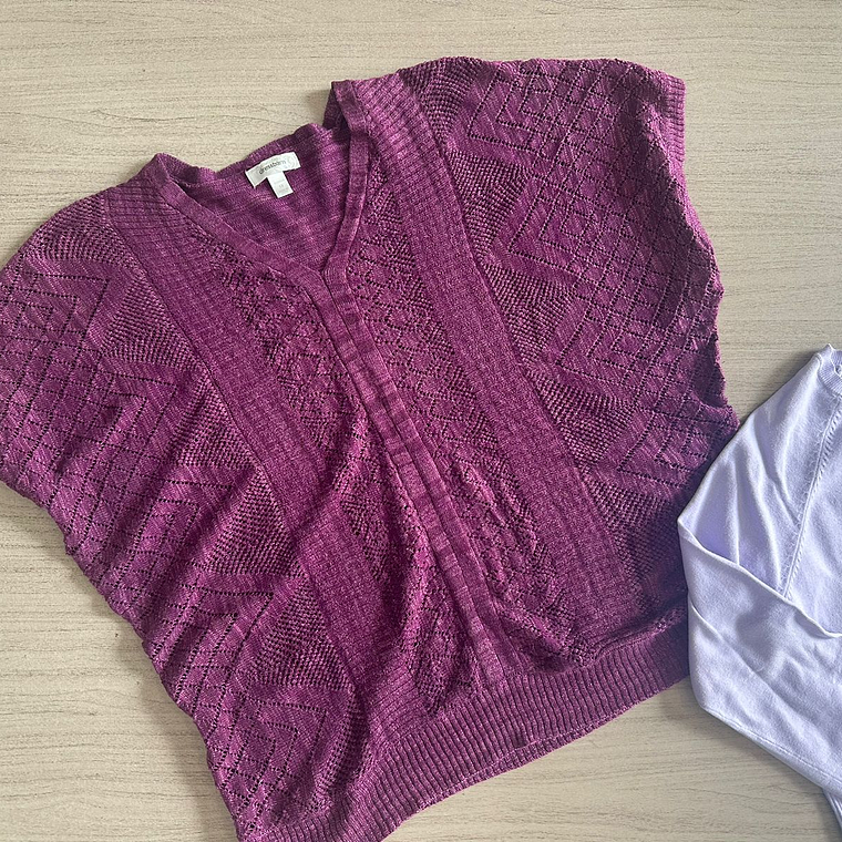 Saco Sweater Manga Corta/Sin Manga Regular 11