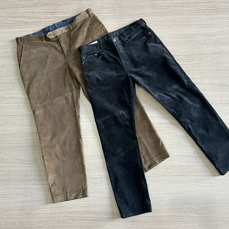 Saco Pantalon Cotele Mixto Regular 7