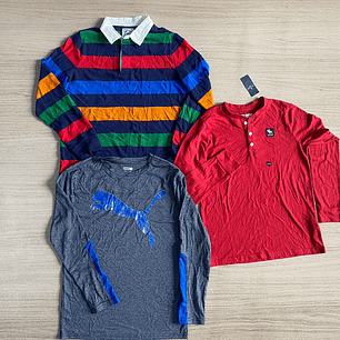 Fardo Polera Manga Larga Hombre Segunda