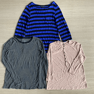 Fardo Polera Manga Larga Hombre Segunda