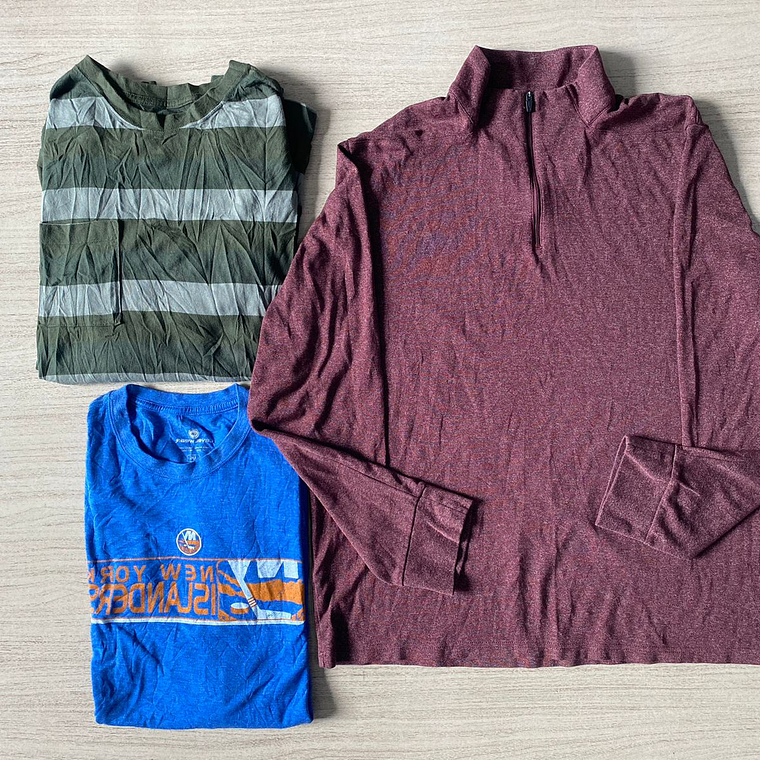 Fardo Polera Manga Larga Hombre Segunda 3