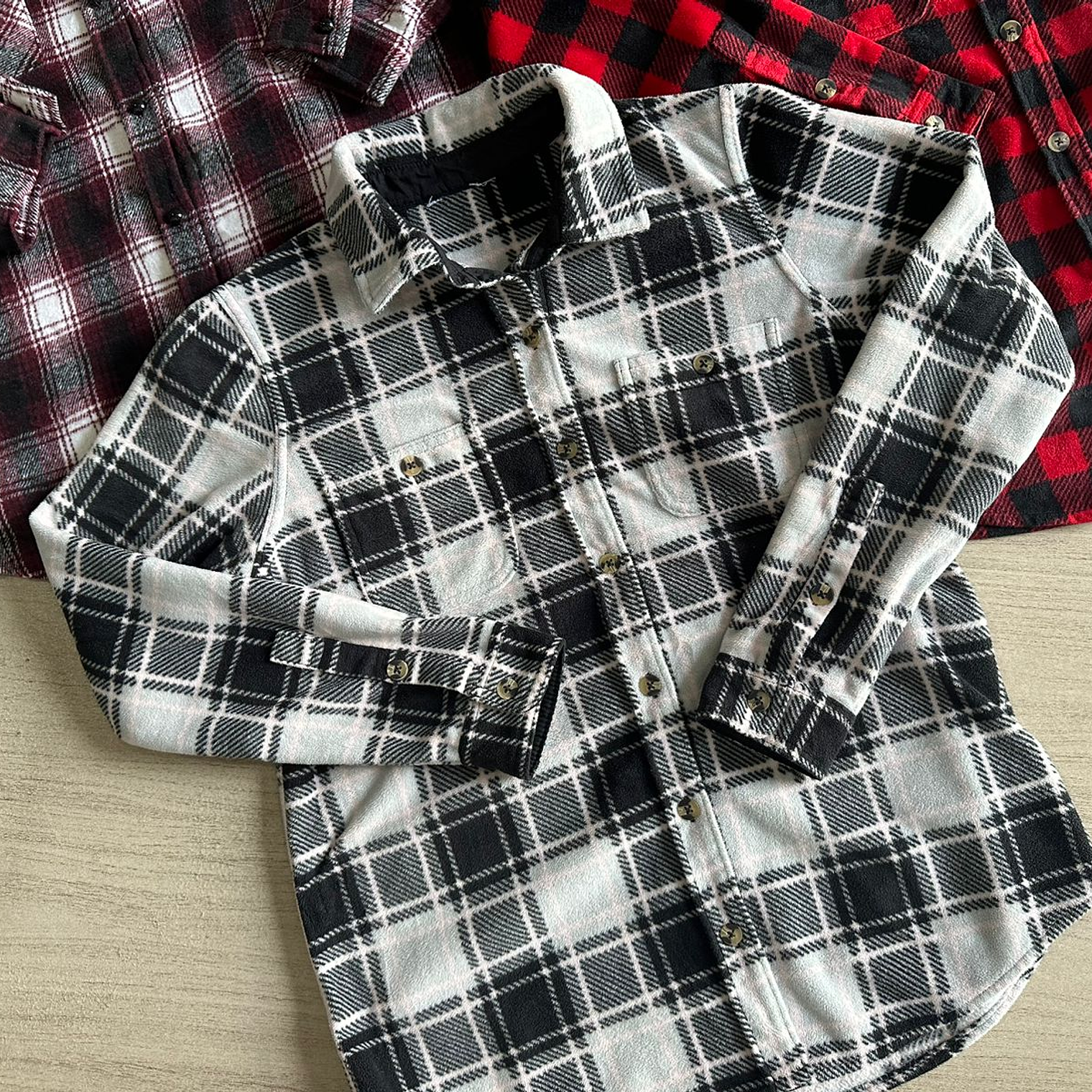 Saco Camisa Franela Regular 9