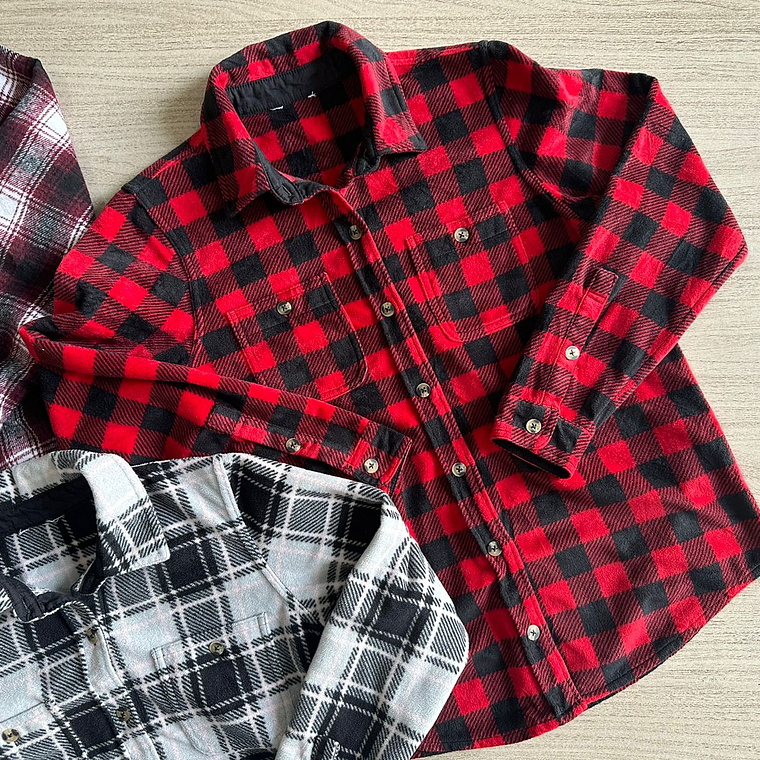 Saco Camisa Franela Regular 10