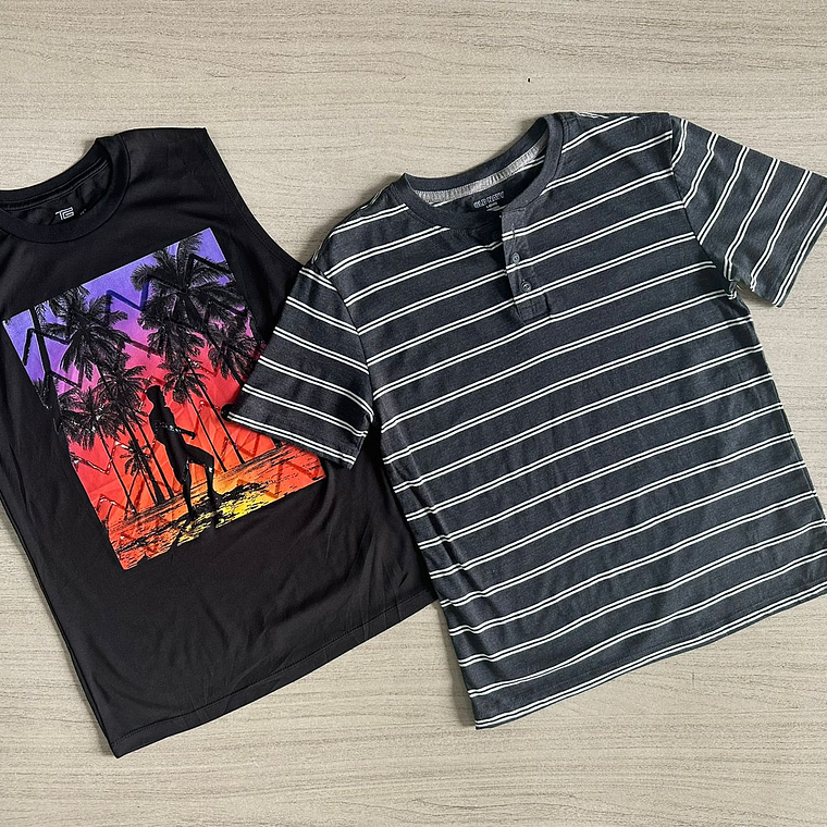 Saco Polera Mixta Manga Corta Economica 3