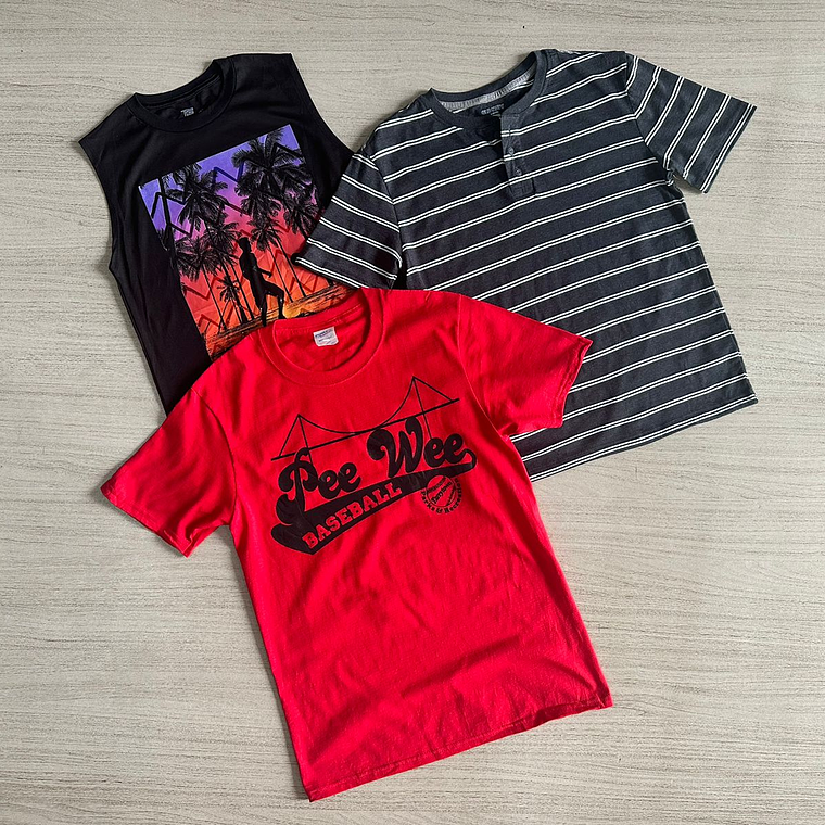 Saco Polera Mixta Manga Corta Economica 5