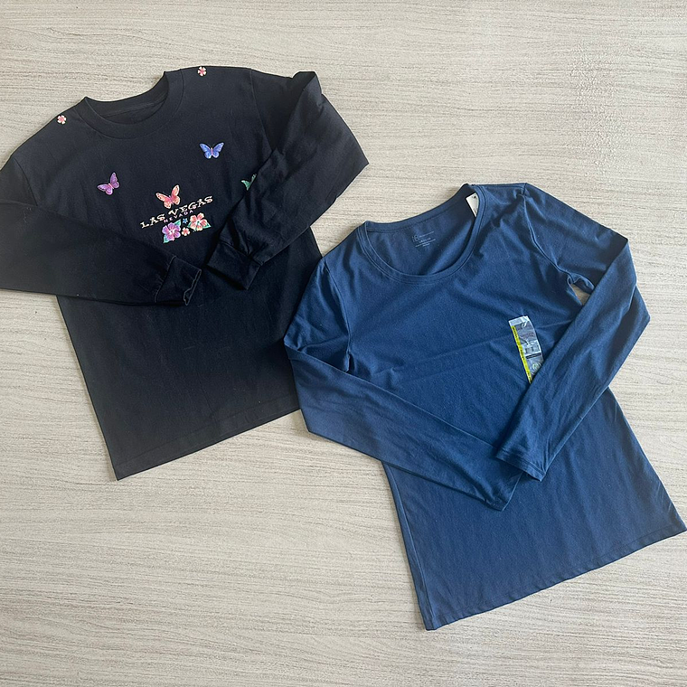 Fardo Polera Mujer Manga Larga Primera 12