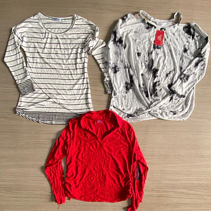 Saco Polera Mujer Manga Corta Regular