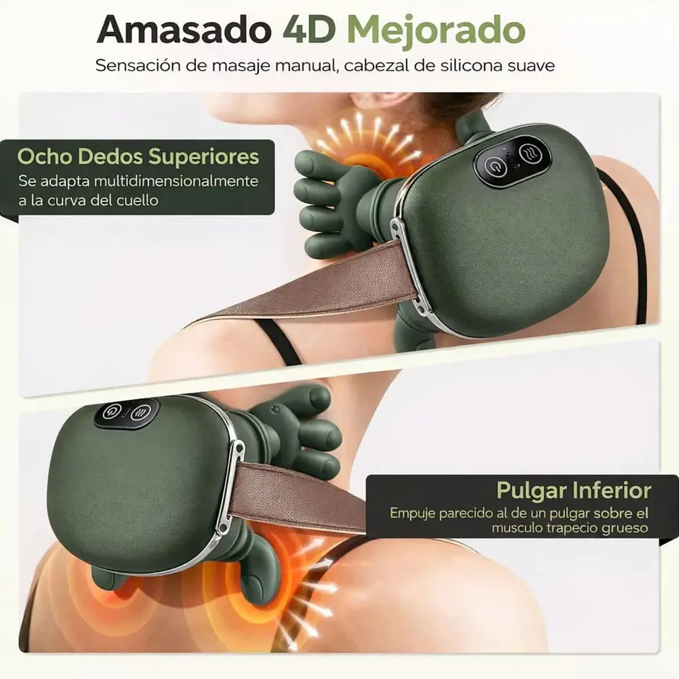 Masajeador de Cuello y Hombros con Calor 5