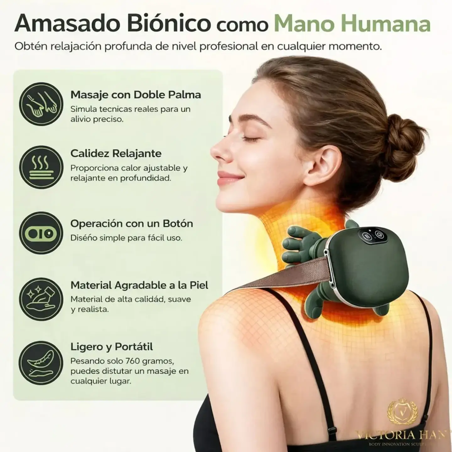 Masajeador de Cuello y Hombros con Calor 3