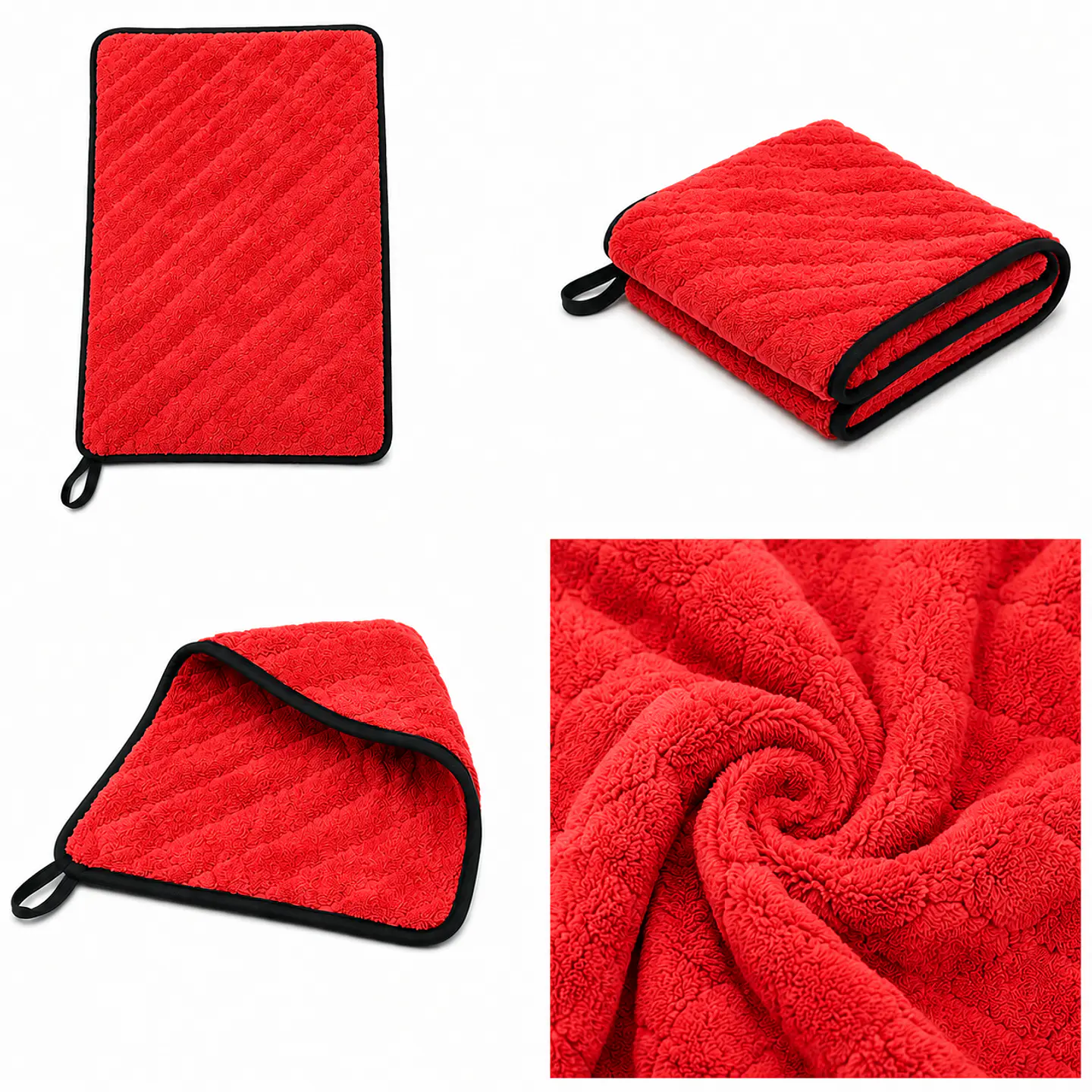 Paño Premium Microfibra 650 GSM - Rojo 4
