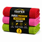Pack 3 Paños Premium 650 GSM - Rojo/rosado/Verde - Miniatura 1