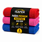 Pack 3 Paños Premium 650 GSM - Rojo/Rosado/Azul - Miniatura 1