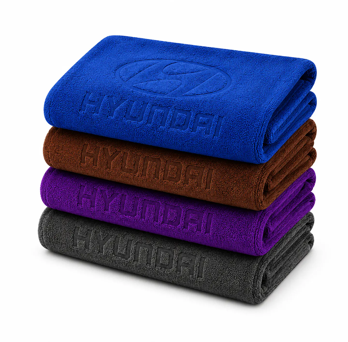 Pack 4 Paños Microfibra 350 GSM Hyundai - 4 Colores 2