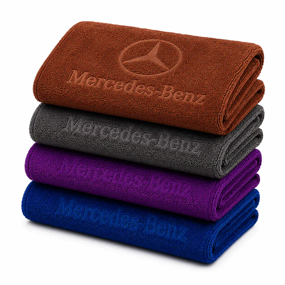 Pack 4 Paños Microfibra 350 GSM Mercedez Benz - 4 Colores 2