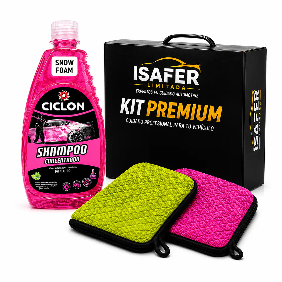 Kit Premium Shampoo Snow Foam + 2 Paños 650GSM 1