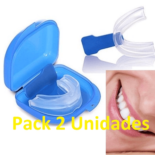 Pack 2 Placa Dental Contra Bruxismo Antirronquido