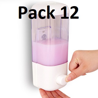 Pack 12 Dispensador de Alcohol Gel o Jabón o Lavaloza 500 ml