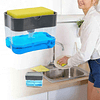 Dispensador de Detergente con Soporte para Esponja