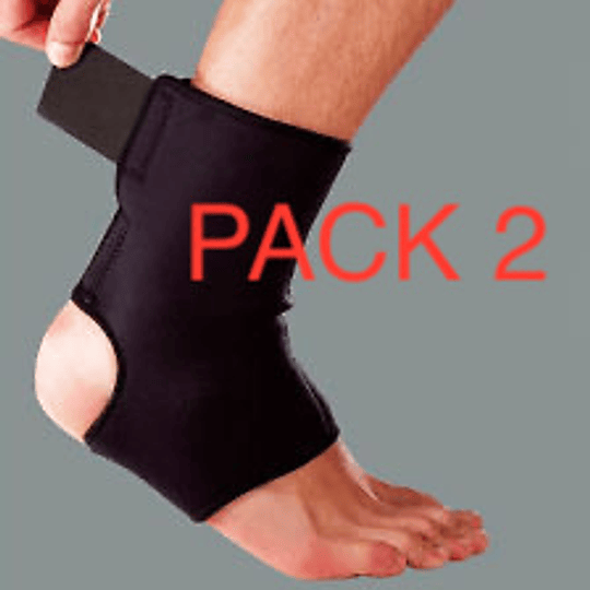 Pack 2 Tobillera Con Soporte Ortopédico Rehabilitación