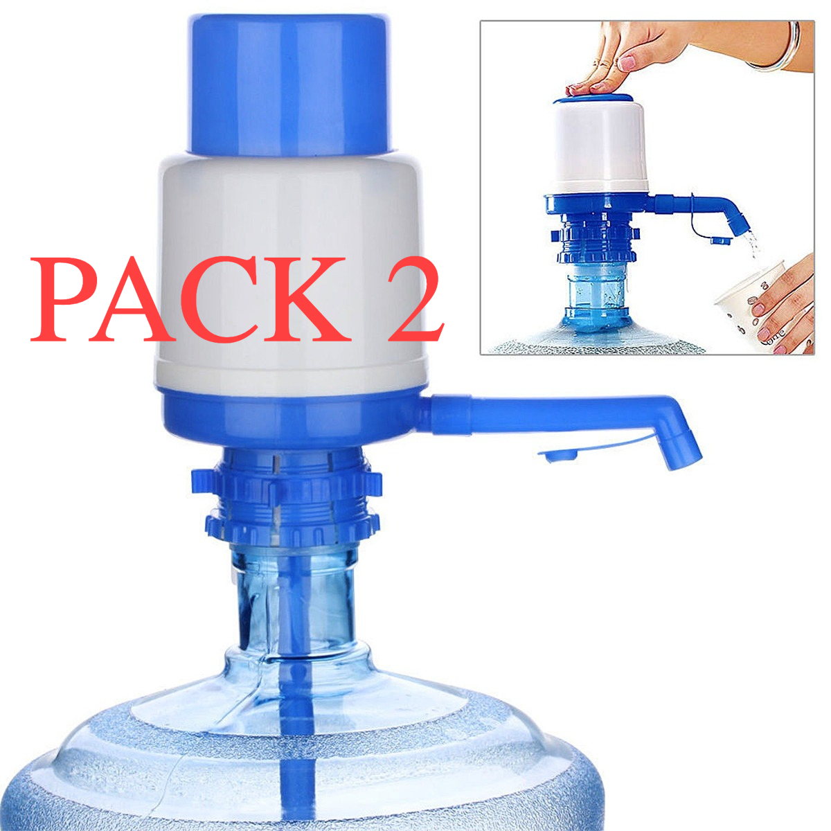Pack 2 Dispensadores Agua Para Botellon 10 a 20 Litros Bo...