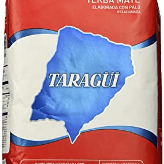 YERBA MATE TARAGUI ROJA 500G CON PALO