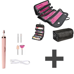 Pack Cosmetiquero Roll-On mas Torno Recargable USB