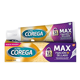 Ultra Corega Max Crema Adhesiva Sin Sabor para Prótesis Dentales 70 Gramos