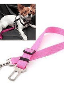 Cinturon Seguridad Mascota para Automovil Morado