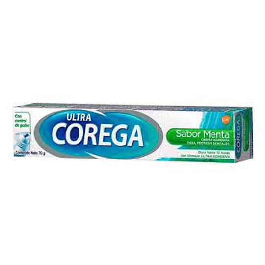 Adhesivo Protesis Dental Corega Ultra Crema Menta 40 Grs