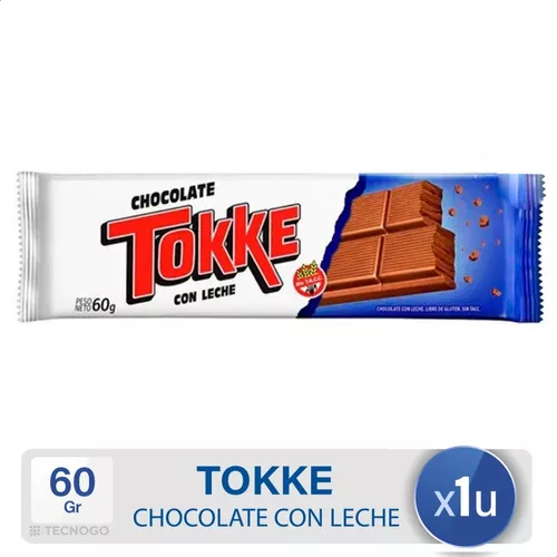 Chocolate Tokke Con Leche Sin Tacc  sin gluten