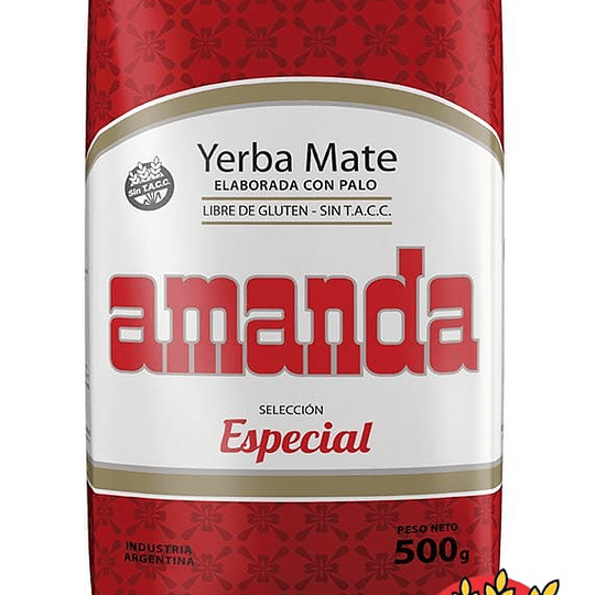 Yerba Mate Amanda Especial 500 gramos SIN GLUTEN