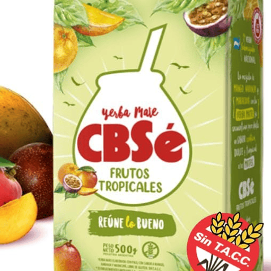 Yerba Mate Cbsé Frutos Tropicales SIN GLUTEN