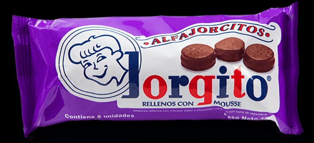 Alfajorcito Jorgito 6 Unidades Chocolate Negro