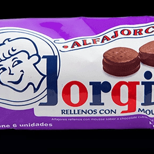Alfajorcito Jorgito 6 Unidades Chocolate Negro