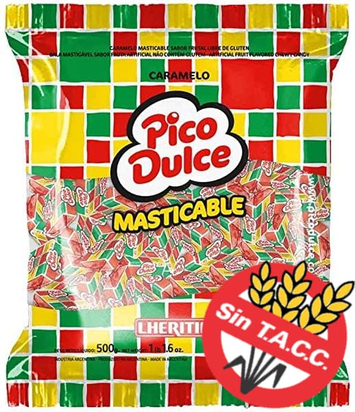 CARAMELO MASTICABLE PICO DULCE TUBICOLOR 500 GR