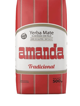 Yerba Amanda Tradicional Sin Gluten 500 Gramos 