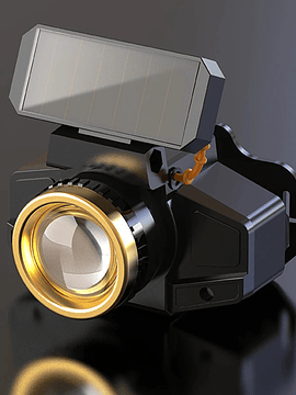 Linterna para Cabeza de Carga Solar USB