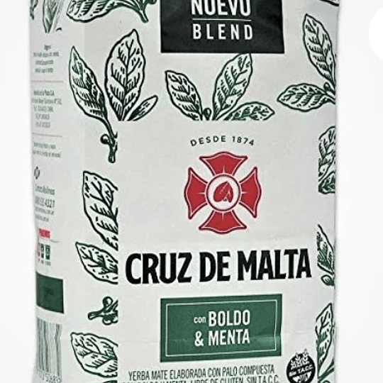 Yerba Mate Cruz de Malta Boldo
